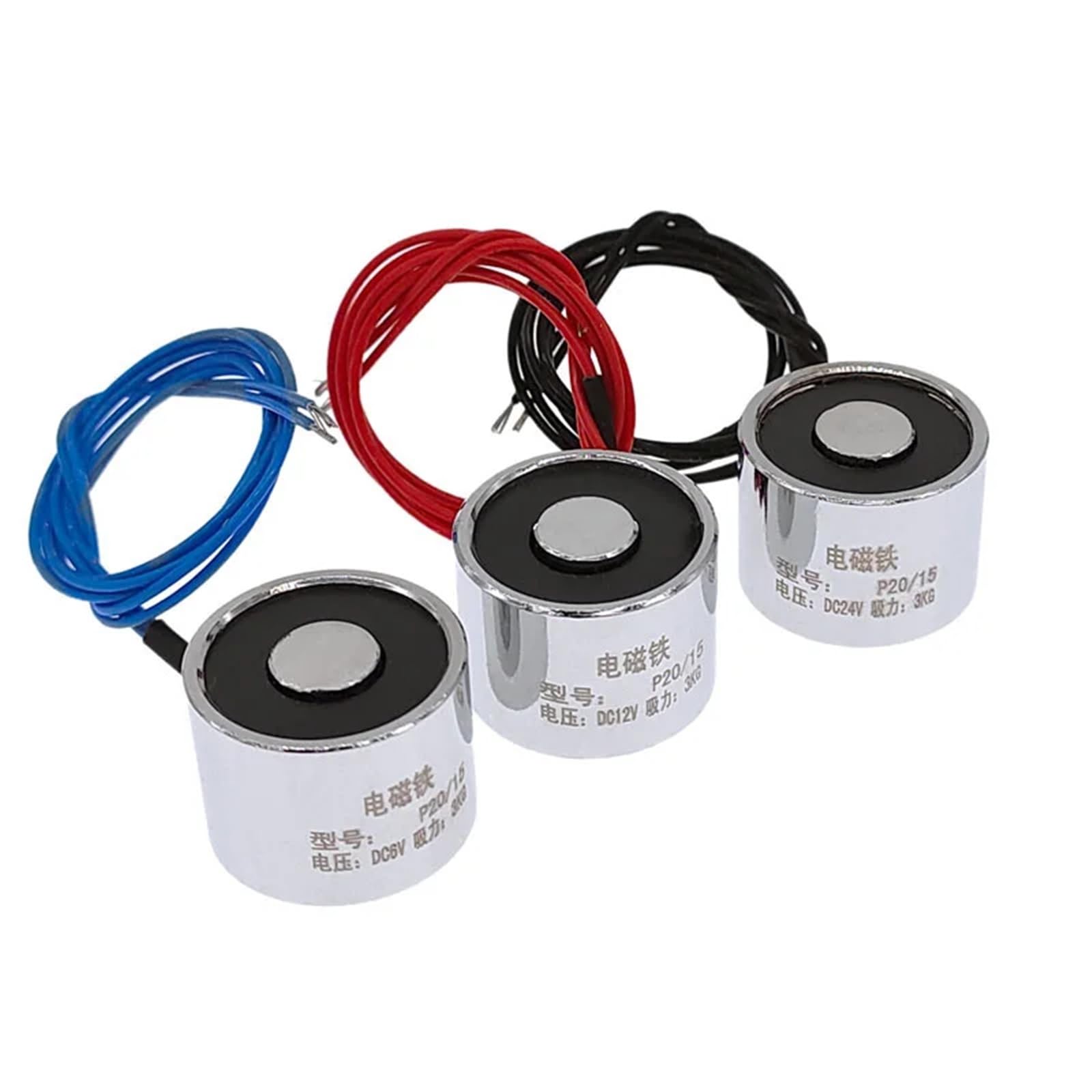 Électroaimant de levage P20/15 DC 12V avec ventouse magnétique cylindrique de 30N
