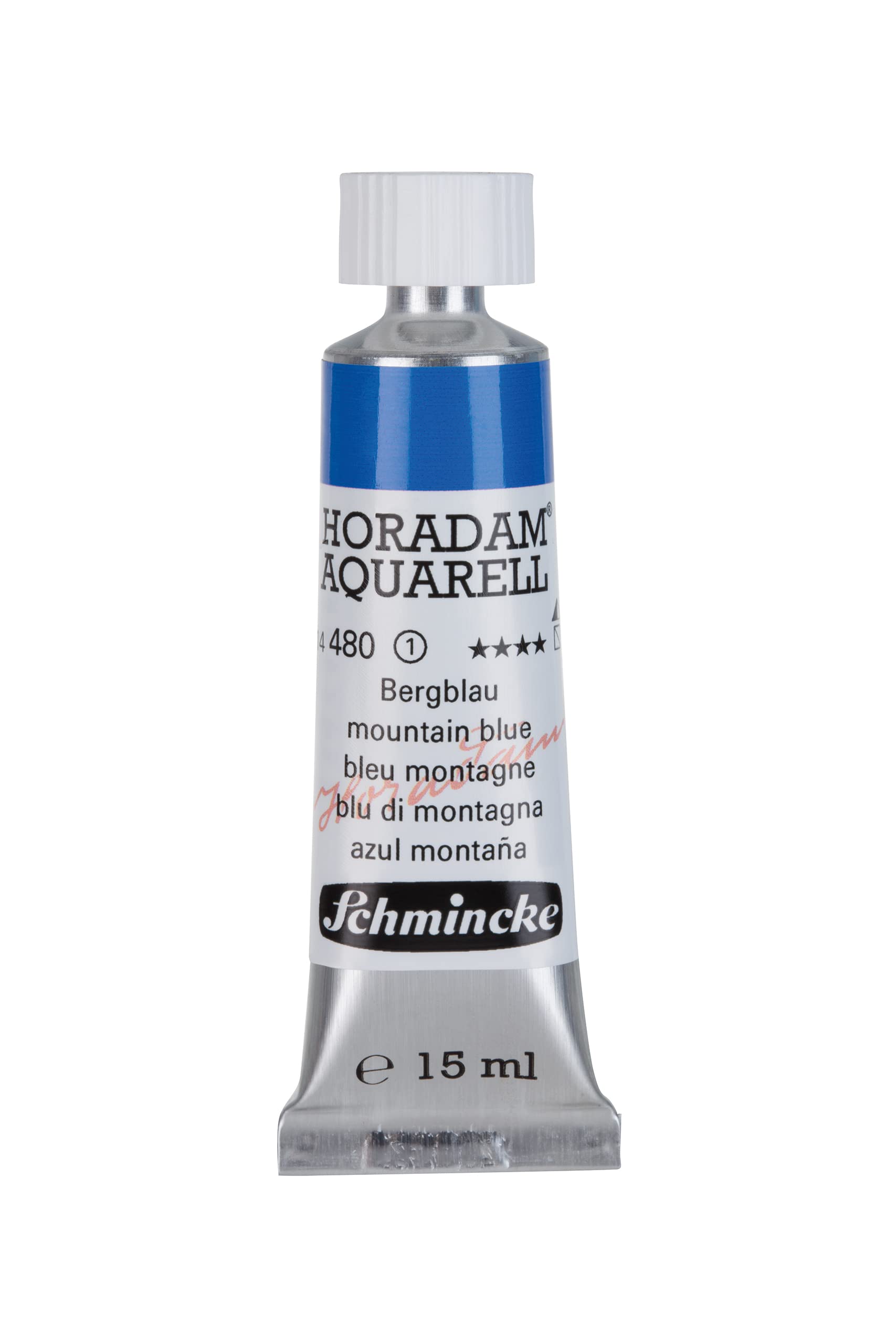 Schmincke - HORADAM® AQUARELL - finest artists' watercolours, 487 Cobalt blue light, 14 487 044, 1/2 pan — view 218