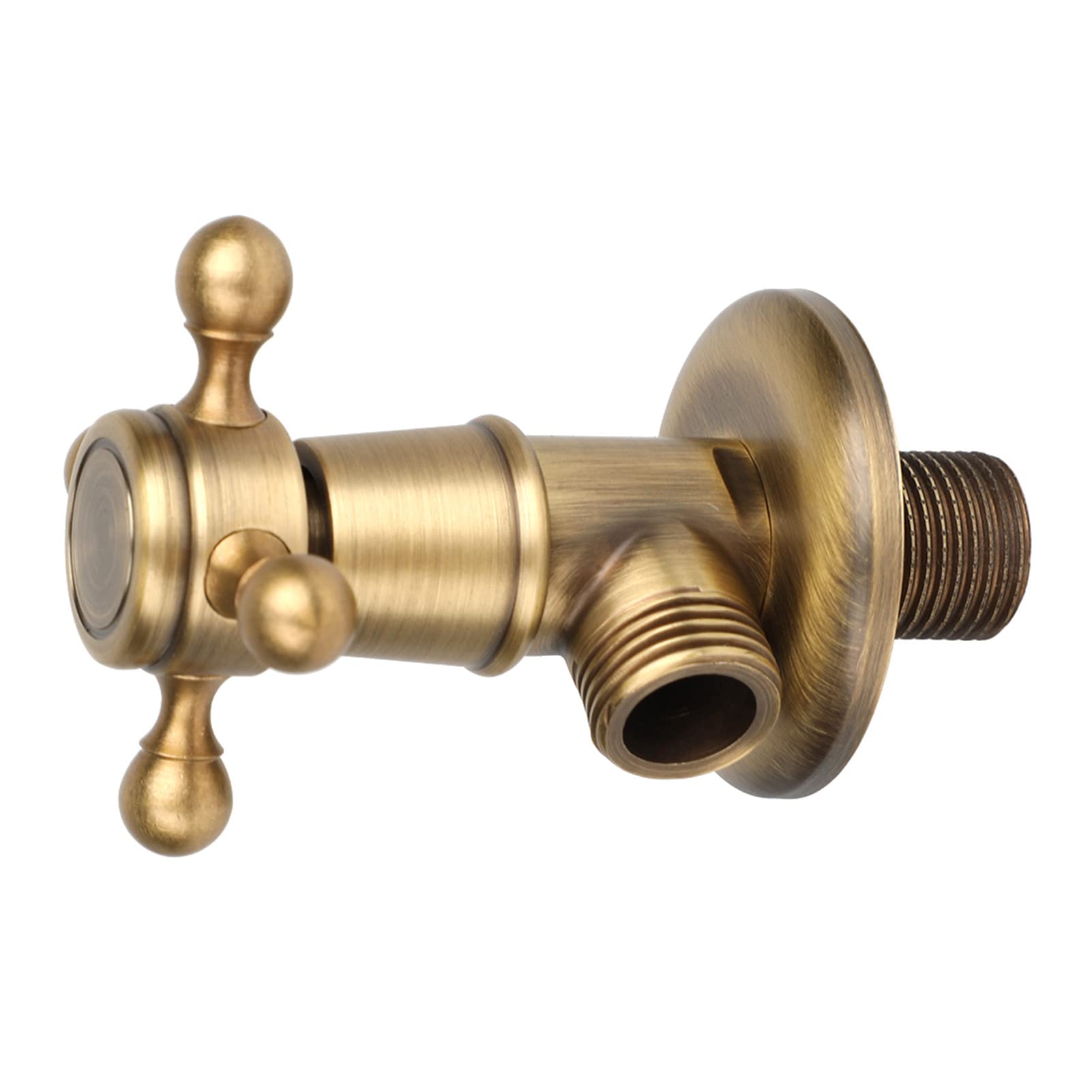 Vanne D'angle de Salle de Bain, Vanne Triangulaire en Laiton, Vanne Triangulaire de Quincaillerie Européenne, Vanne D'angle Antique pour Plusieurs Balcons, Salles de Bains,