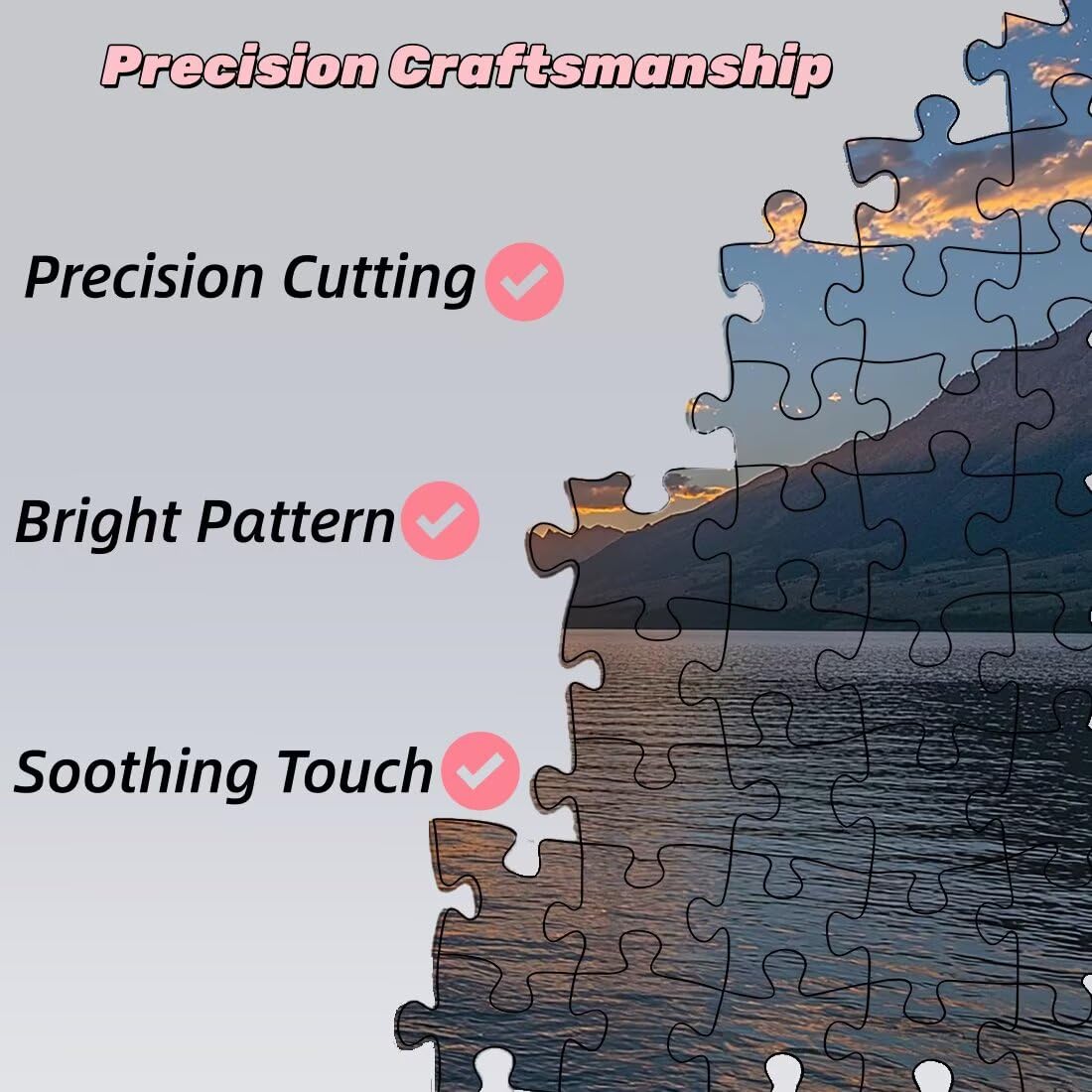 Puzzle 5000 elementów Dorośli Krajobraz, Kawałki Oceanu, Niemożliwe puzzle z wykwintnym pudełkiem do pakowania, klasyczne drewniane puzzle gry edukacyjne na prezent dla kobiet, dekoracja domu -2260