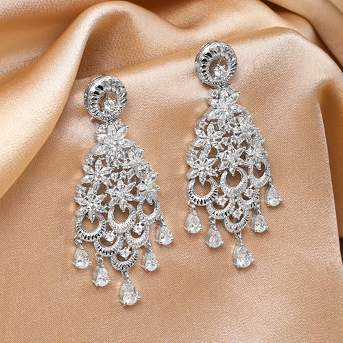 Image of Rubans Demi Fine Stainless Steel Stud Earrings Daily Gift for Women & Girls