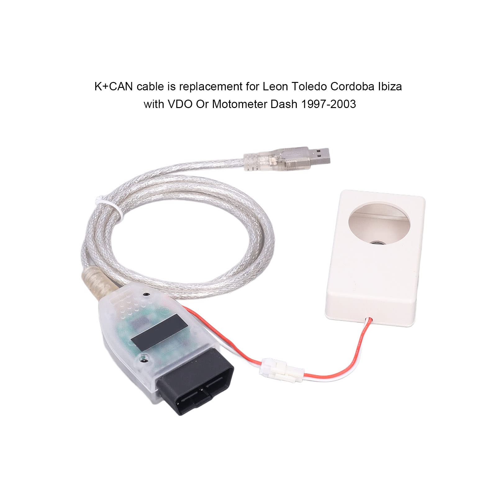 K+CAN kabel diagnostyczny samochodu USB 5 0 wysokowydajne narzędzie interfejsu obd2 dla pojazdów Seat z deską rozdzielczą licznika 1997 do 2003