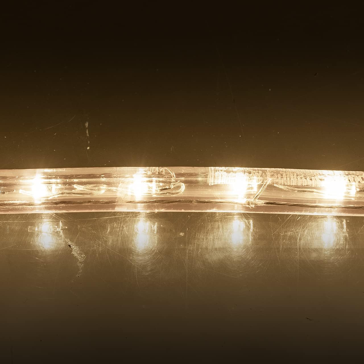 Warm White LED Rope Light, 148 Foot Length – 120 Volt Rope Lighting Solution, 19.5” Cutting Intervals, 100,000 Hour Lifespan