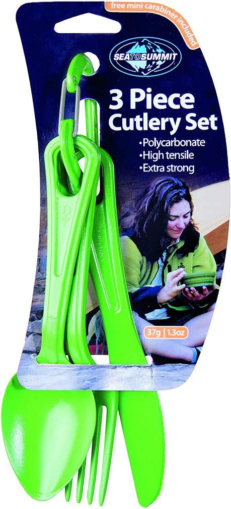 Sea To Summit Verde - Polycarbonate Cutlery Set 3Pc, Green 32G
