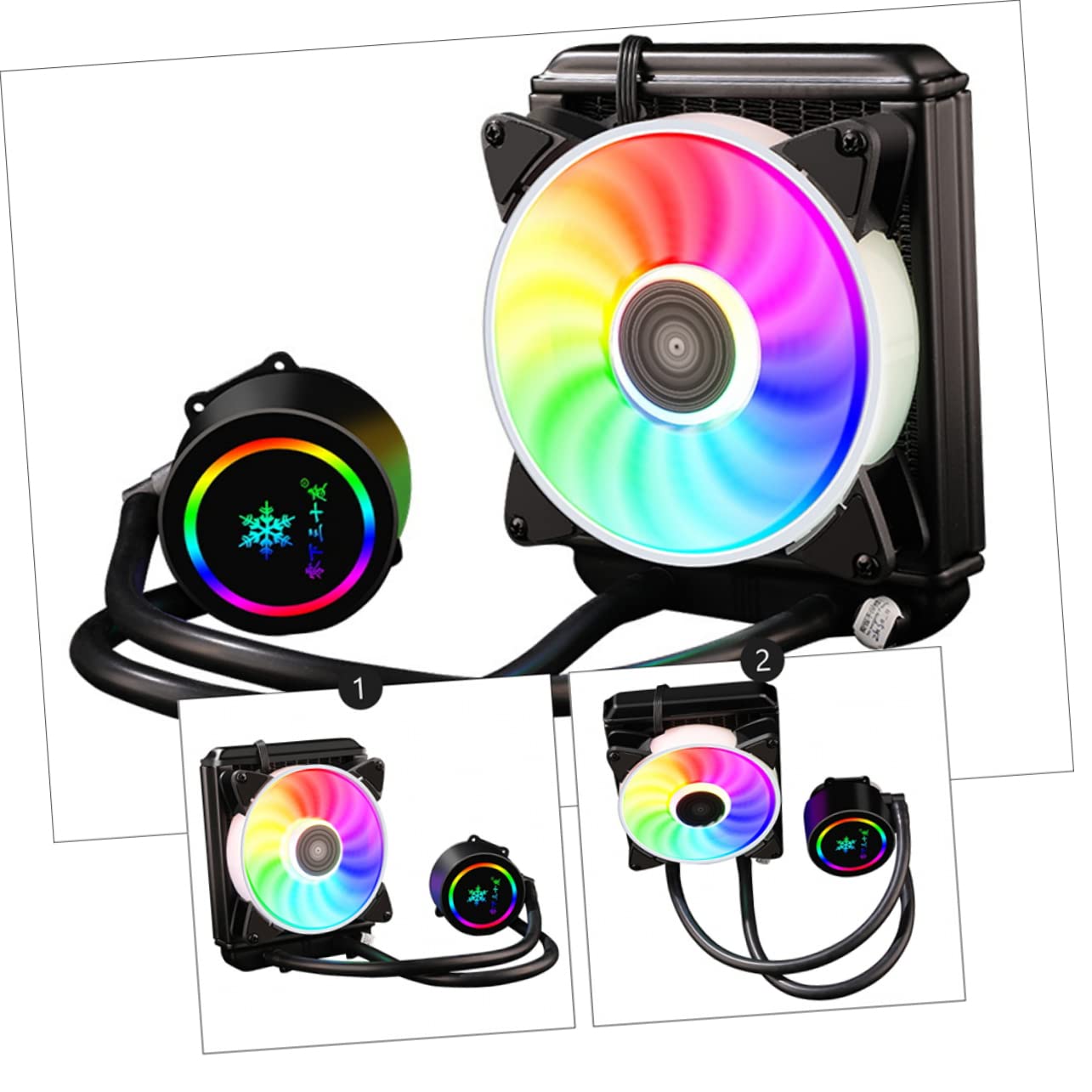 BESTonZON 1pezzi Raffreddatore Cpu Water Cooler Dissipatore Silenzioso Per Computer Raffreddamento Per Gaming Ottimizzato Per Dissipazione Del Facile