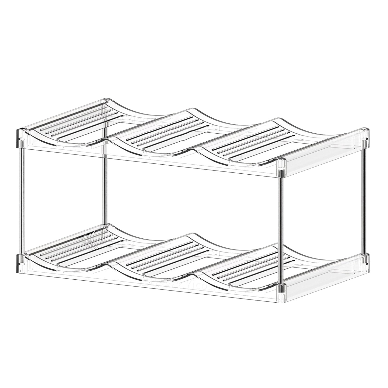Nucelit Stackable PET Drink Bottle Holder for Insulated Cups and Wine Display Space Saving Rack Home Space Saving Rack