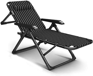 Espreguiçadeira gravidade para jardim, cadeira dobrável reclinável dobrável metal resistente portátil relaxante cama reclinável móveis de jardim para gramado ao ar livre pátio praia acampamento belas paisagens