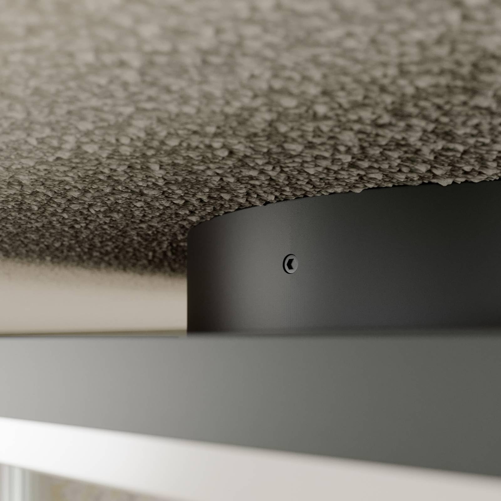 LED Plafonnier extérieur Henni (Moderne) en Gris (1 lampe,à), Luminaire d’extérieur pour le jardin la terrasse balcon & maison plafonnier