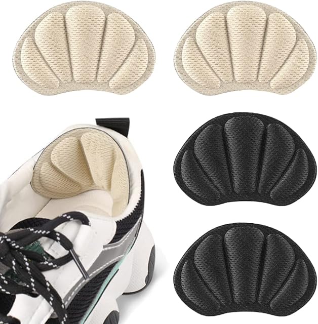 CHEERYMAGIC 2 Pairs Heel Cushion Inserts Sport Shoes Heel Blister Protectors Self-Adhesive Heel Cushion Anti-Slip Shoe Pads for Women and Men A2YDXHGT (Skin Color 2)