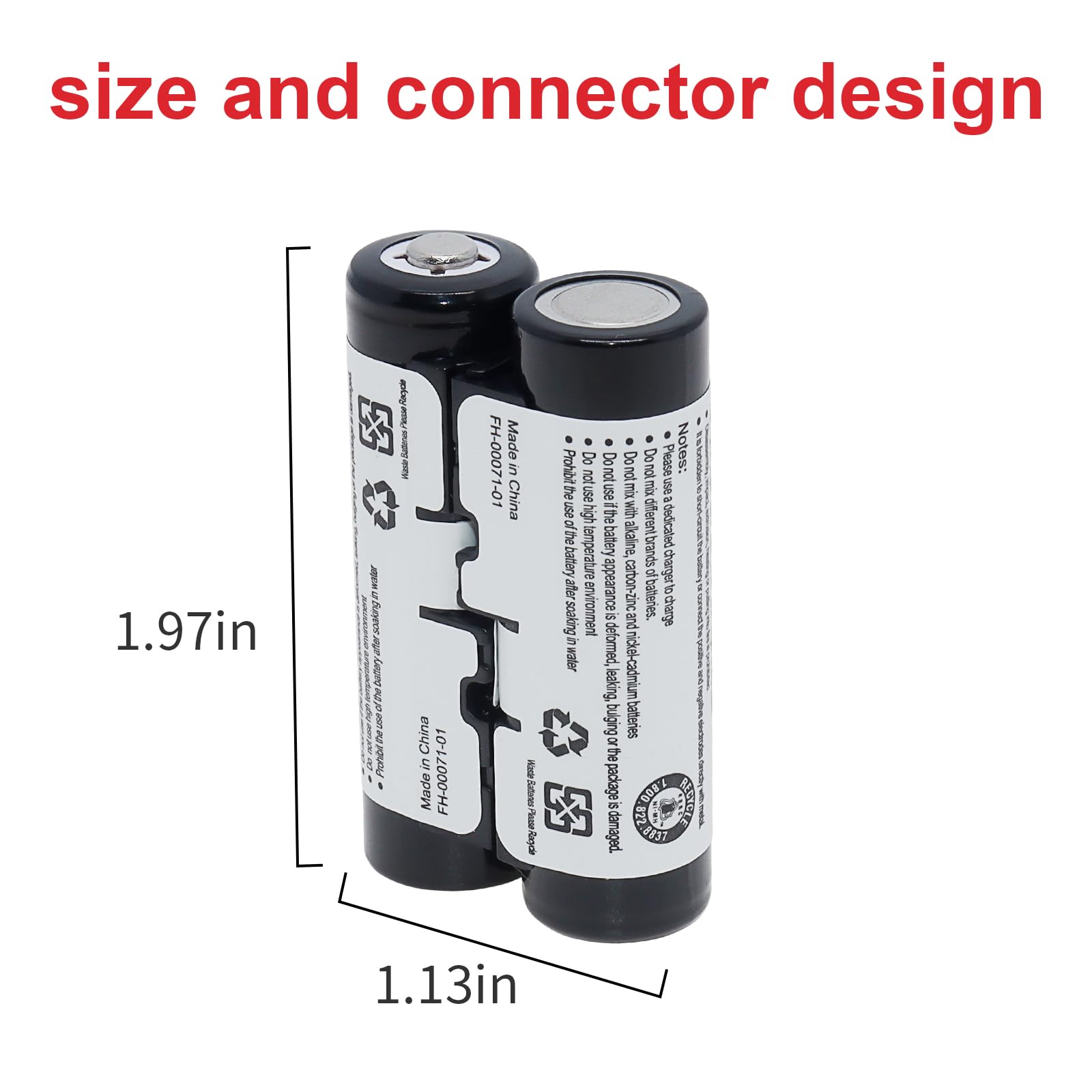 Fanhua Replacment Battery for GPSMAP 64s/Oregon 600 Series GPS 2000mAh 2.4V Rechargeable NiMH Battery