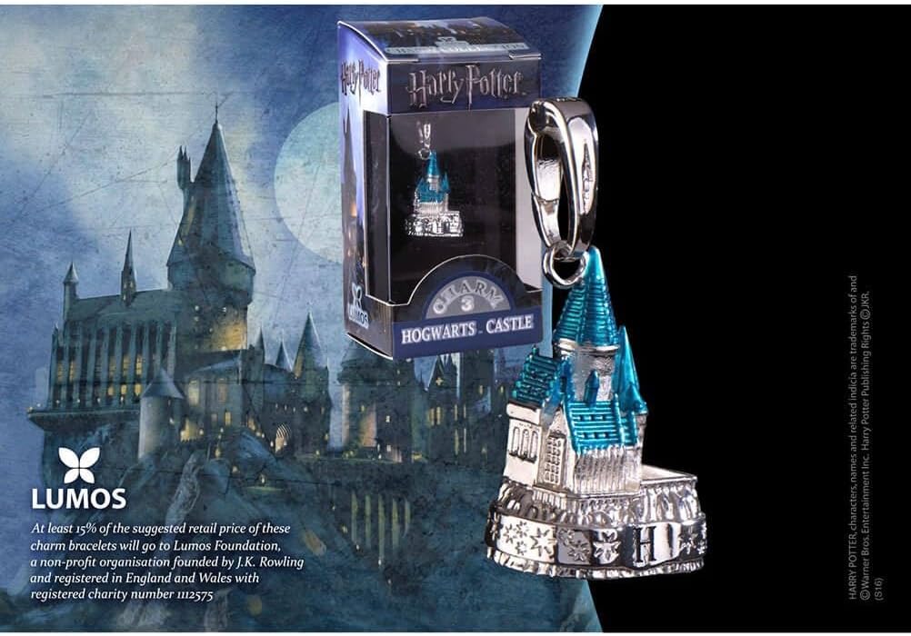 The Noble Collection Lumos Harry Potter Charm No. 3 - Hogwarts Castle (Silver Plated)