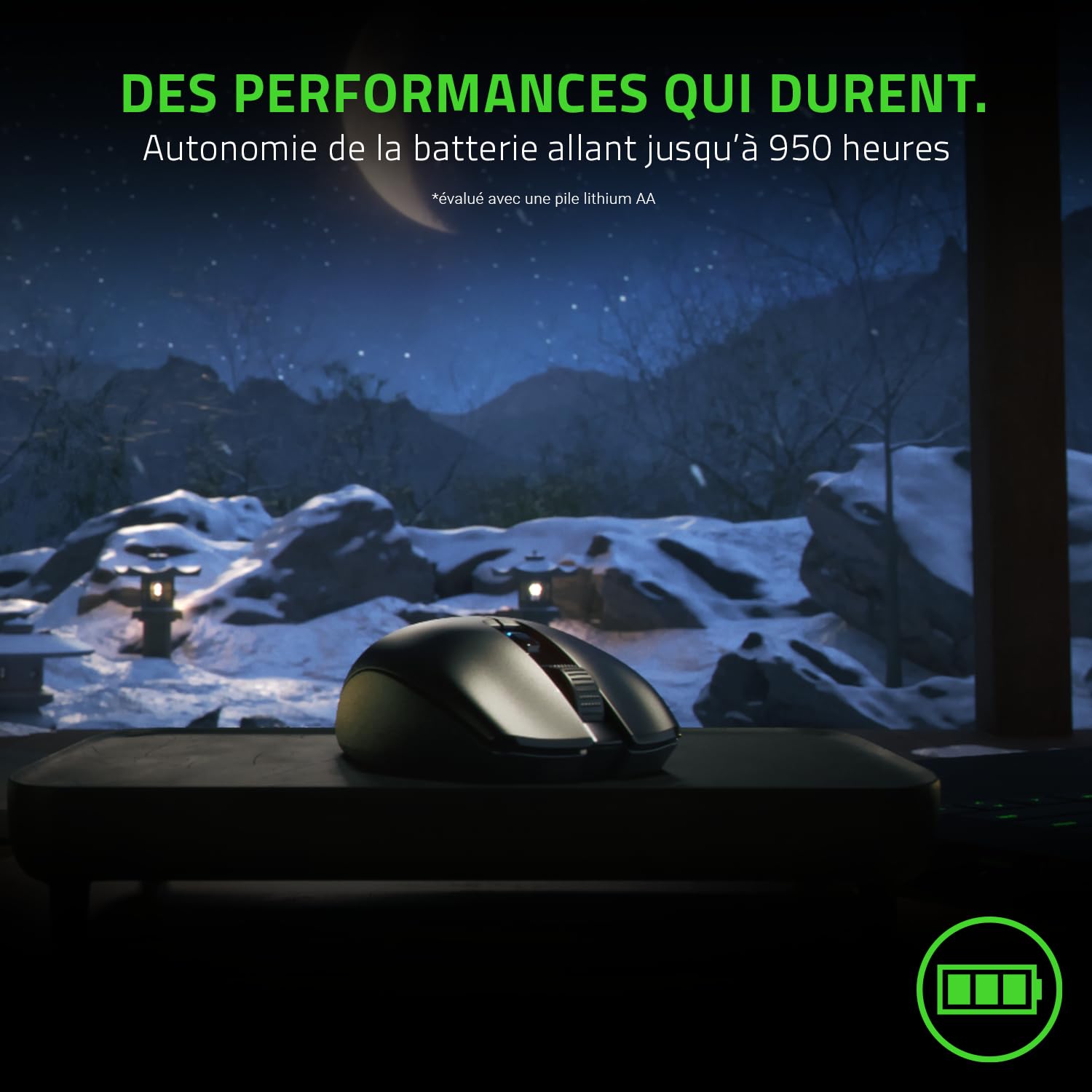 Razer Orochi V2 - Souris Gaming sans Fil avec Jusqu'à 950 Heures d'Autonomie (Design Ultra-léger, sans Fil HyperSpeed & Bluetooth, Interrupteur de Souris Mécanique 2e Gen) Noir