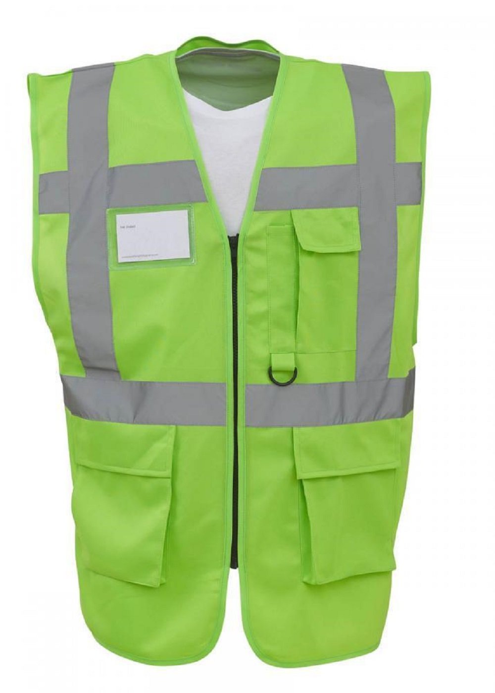 Expert Workwear Coloured Hi Vis Executive Vest High Viz Vests Zip with Pockets - 27 Colours — view 7