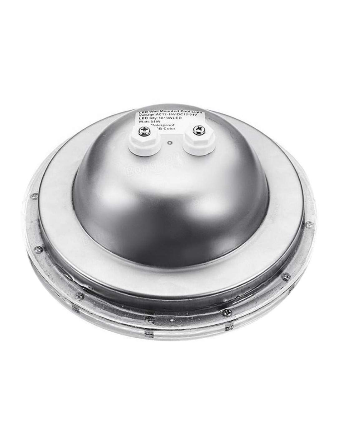ledbox Lámpara LED PAR56 RGB para Piscinas, G53, 45W, Acero Inoxidable, Regulable, 120º