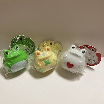 カエル フロッグスタイル キーホルダー No,1 セット Amazon | スクイーズ フロッグスタイル 3個セット カエル 2002年