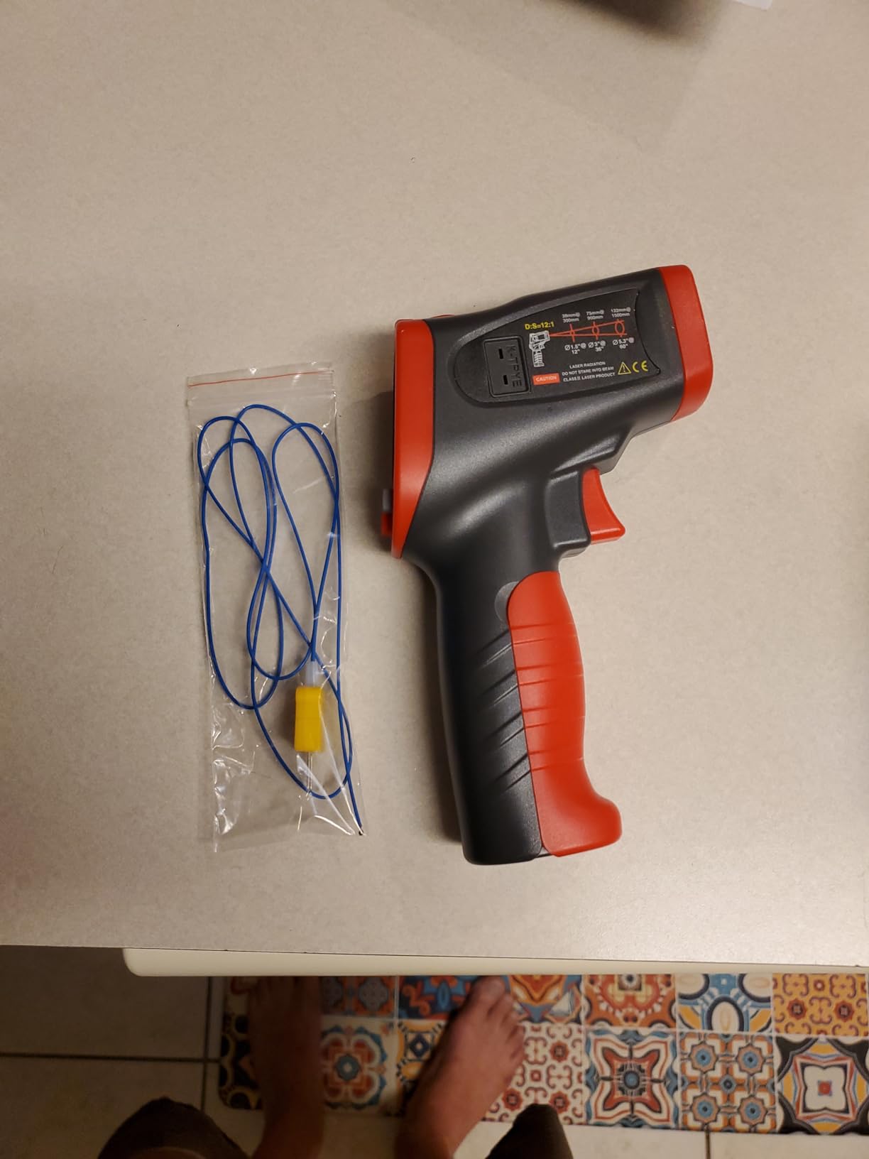 Wintact Infrared Surface Thermometer -58℉ to 1202℉, Dew Point/Mould ...