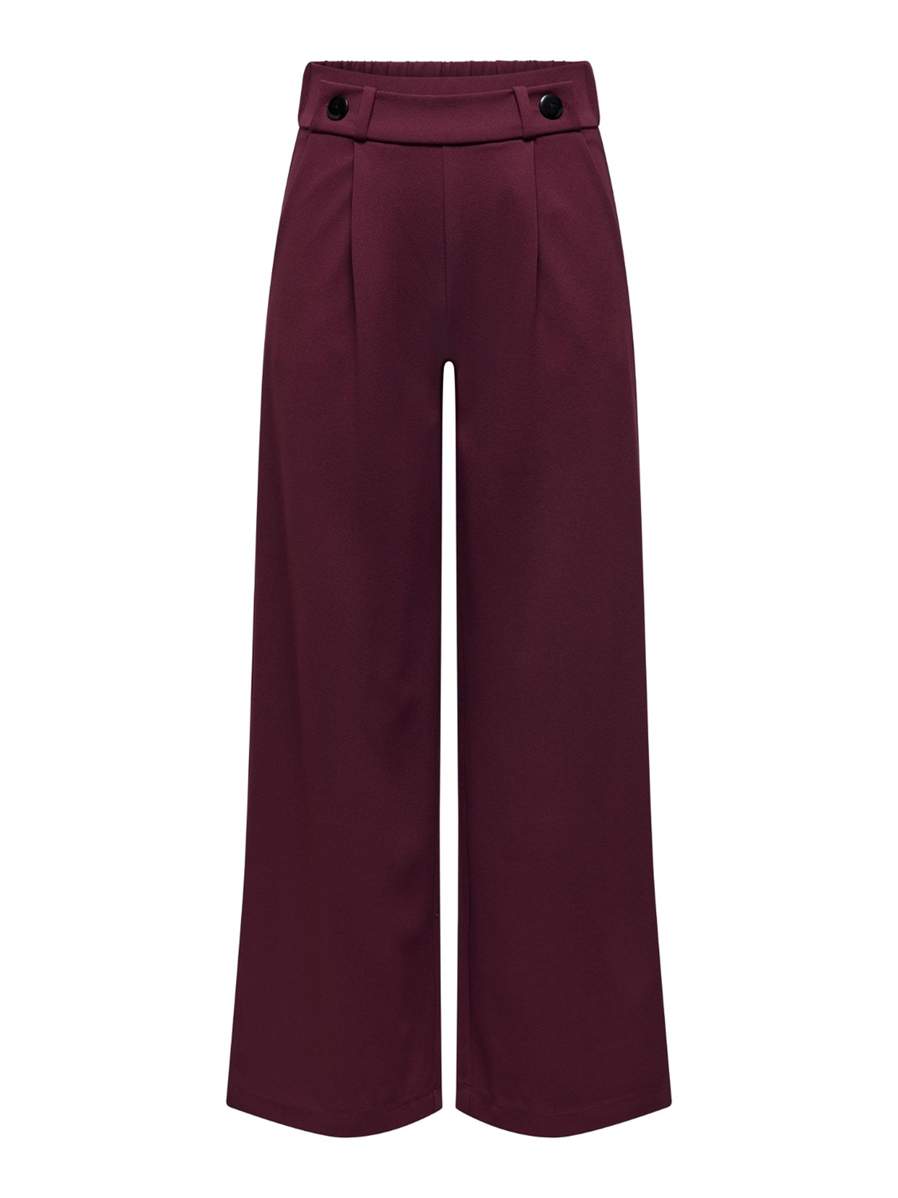 Jacqueline de Yong Damen Hose Weites Bein - JDYGEGGO - Wide Leg Anzughose - Mid Waist - Elegante und Bequeme Stoffhose aus Weichem Jersey-Material mit Stretch