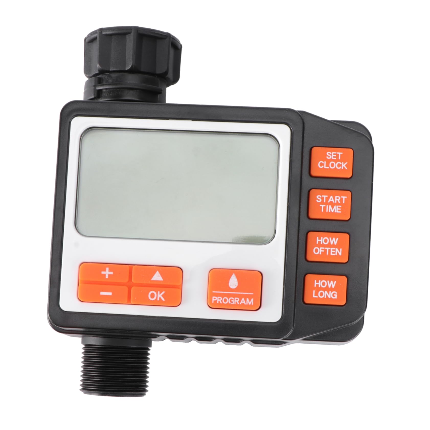 SUPVOX Timer per Irrigazione a Goccia Display Digitale, Programmatore Automatico per Sistemi di Irrigazione, Abs Nero