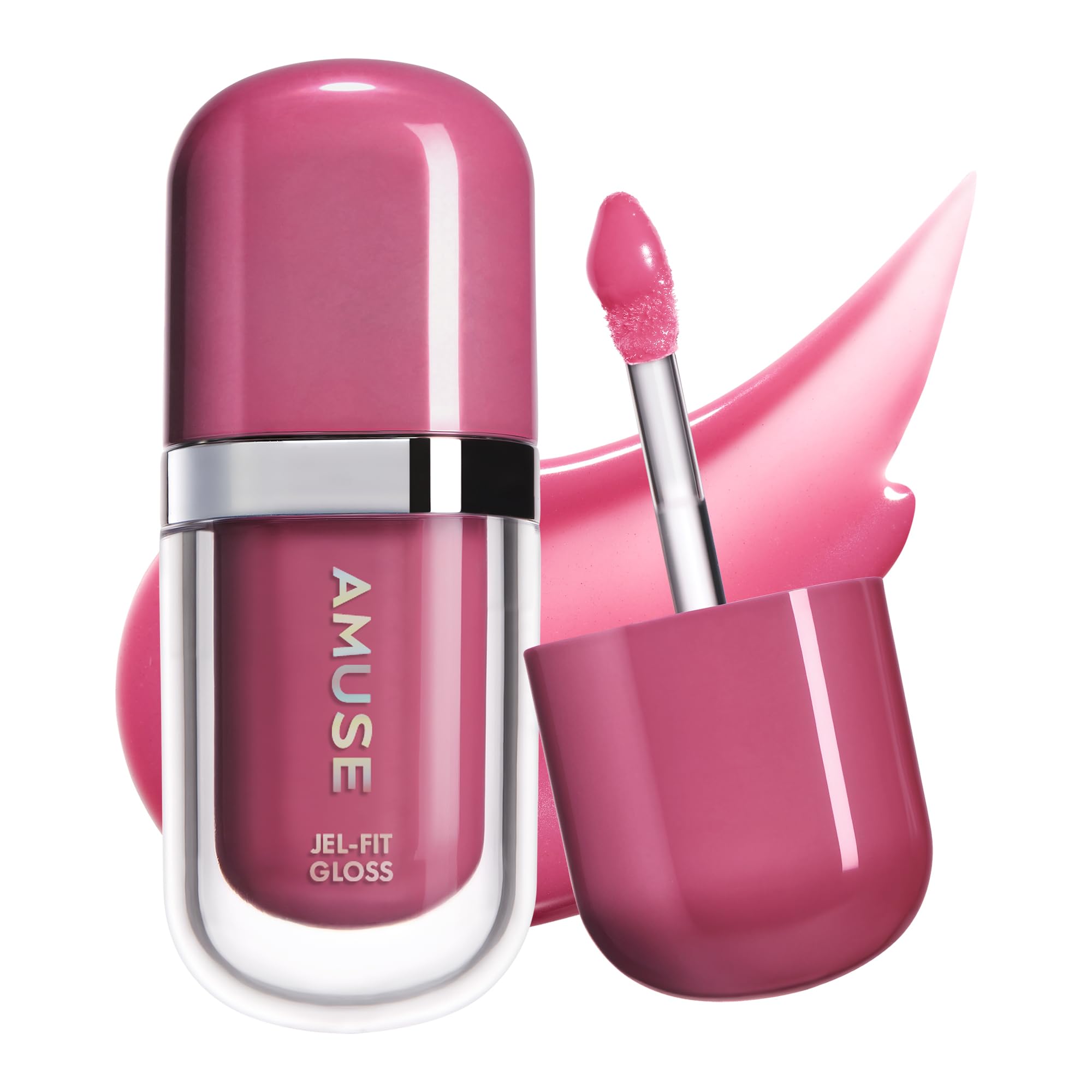 Amuse SEOUL Jel-Fit Tinted Lip Gloss (CAFFEINE CHERRY) - Ultra Shine Plumping Lip Stain, Hydrating Volumizing Lip Tint, Non-Sticky, Long Lasting Glossy Finish, Vegan, K-Beauty Makeup | High Shine, Buildable Color — view 13