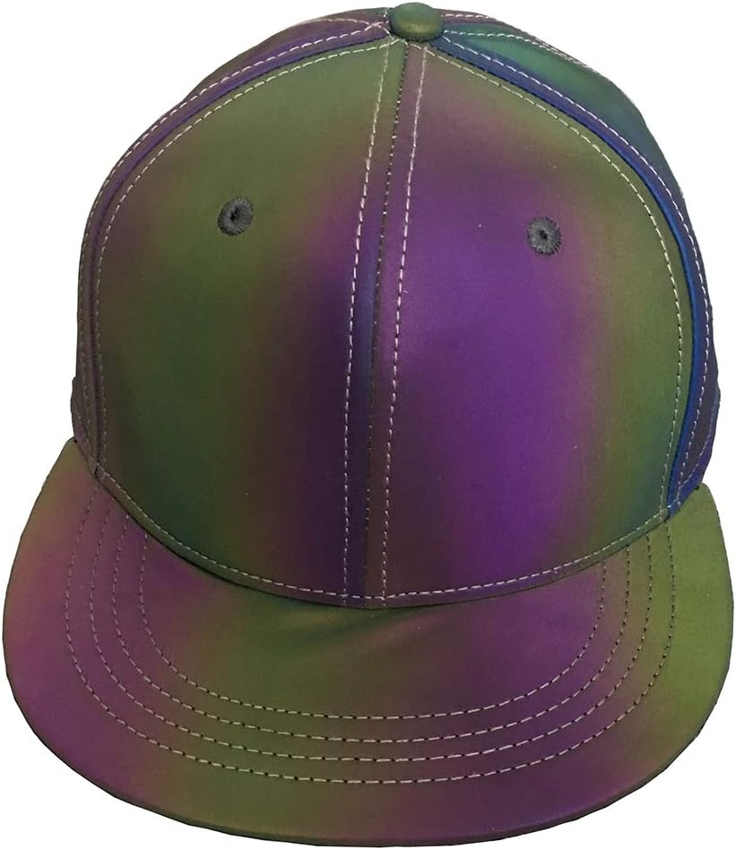 LZLRUN Rainbow Reflective Baseball Caps Men Fluorescent Hat Casual Night Halloween Cap - Image 2