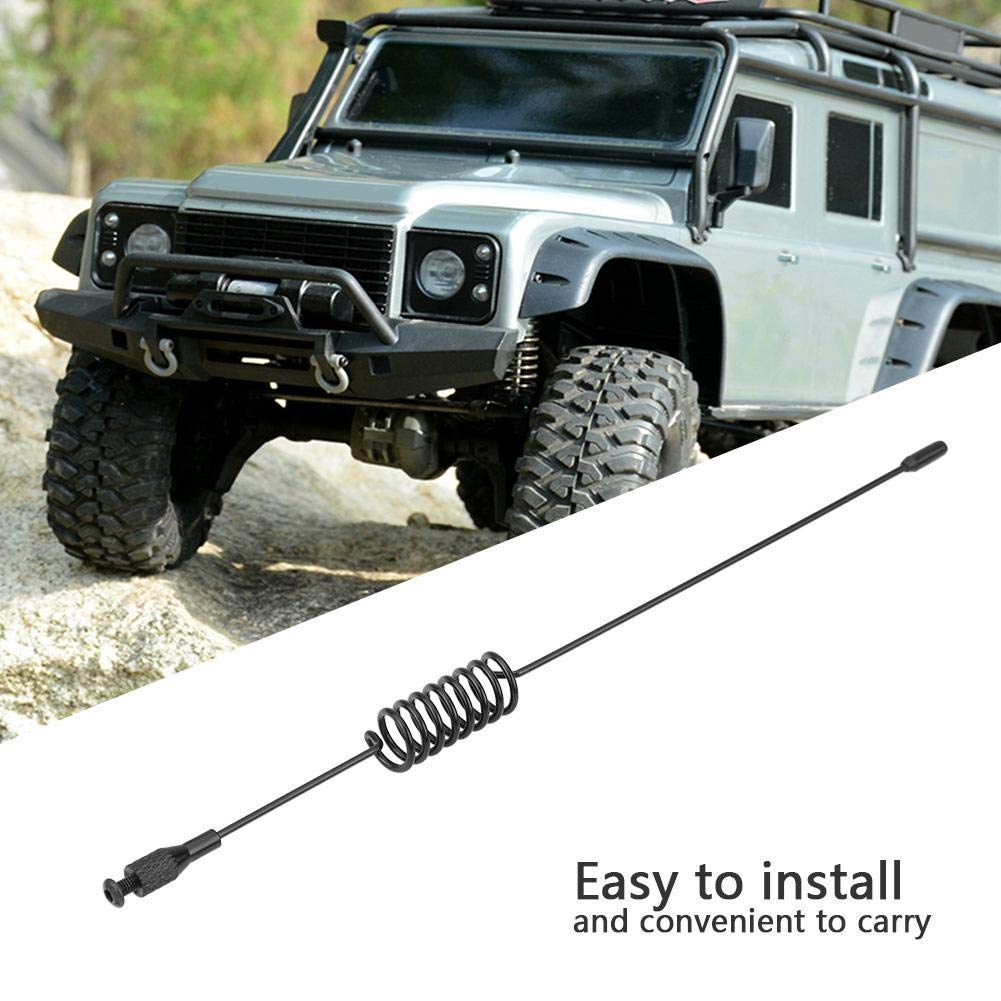 RC Antenne Décorative 1/10 – Métal – 2 Tailles 290 Mm Et 190 Mm – Compatible TRX4 D90 D110 SCX10 – Accessoire Simulation