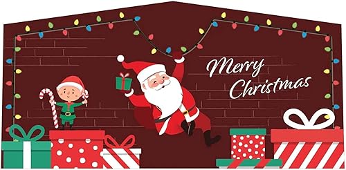 TentandTable Panel de arte modular para casas de rebote, toboganes o combos  Feliz Navidad  Se adapta a la mayoría de inflables comerciales de 13