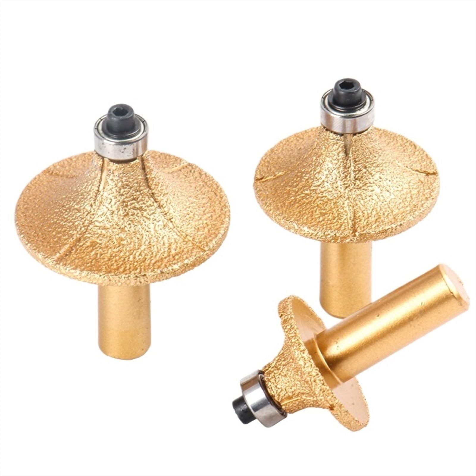 Brocas Rebajadoras De Diamante Soldadas Al Vacío For Granito, Mármol, Cortador, Perfilado, Herramientas De Grabado De Bordes De Piedra ( Size : R15 )