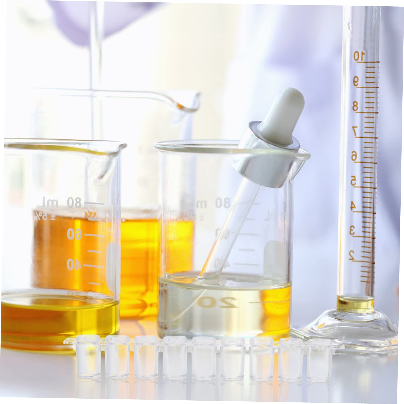 CHILDWEET 15pcs Chemical Experiment Equipment Chemical Instrument Holder Petri Dish Clear Culture Plate Science Exploration Plate Micro Test Plate Reaction Plates Experiment Plates Plastic