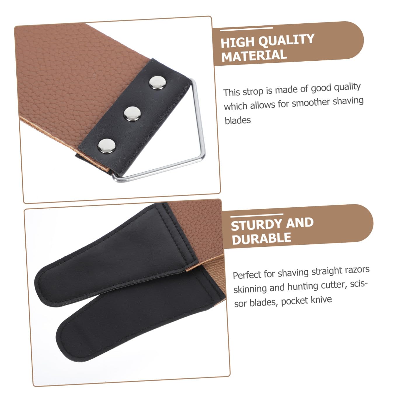 MAGICLULU 6 Pz Panno Di Rete Per Chignon Per Neri Cinturino in Pelle Per Affilare Coramella in Pelle Di Rasoio Strumento Per La Depilazione Semplice Tela Banda Del