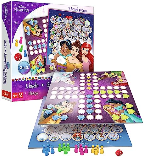 Brettspiel 2in1 Chinesisch + Schlangen und Leitern Disney Pincess – Bild 4