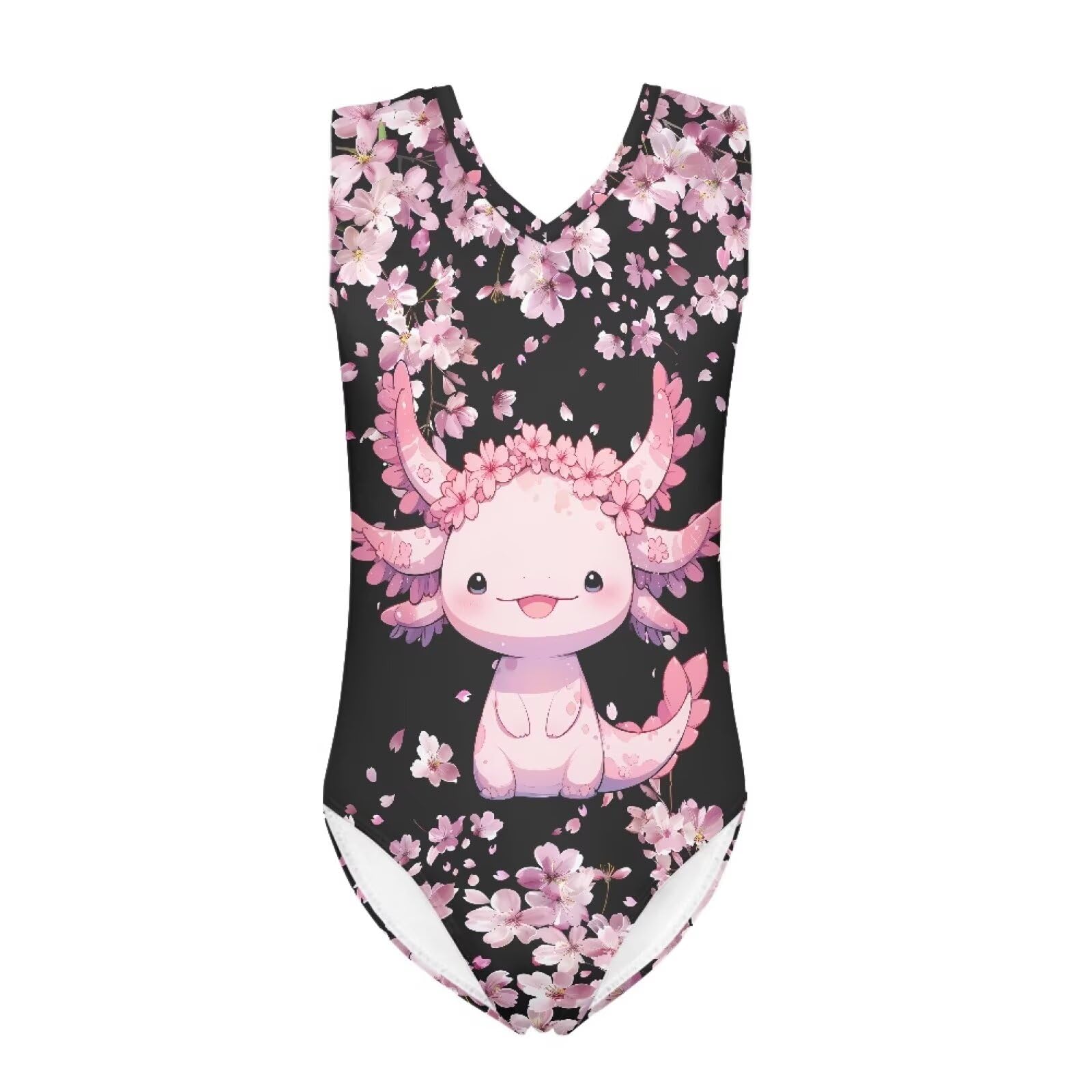 Bulopur Girls' One-Piece Swimwear Age 3-14 Years Teens Little Kids Polyester Swimsuits Sleeveless Bathing Suit