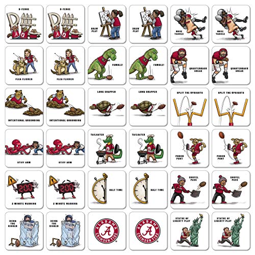 Image of YouTheFan NCAA Officially-Licensed Memory Match Game - Humorous, Team-Specific, Original Hand-Drawn Artwork, Fun for the Whole Family, for Fans Young and Old
