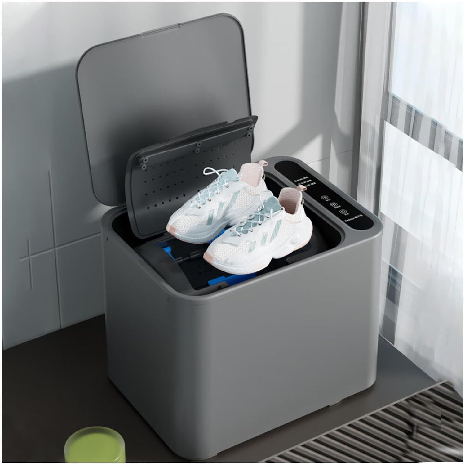Lavadora de zapatos portátil, mini lavadora eléctrica, limpieza integral, para camping, apartamentos, residencias estudiantiles y caravanas.