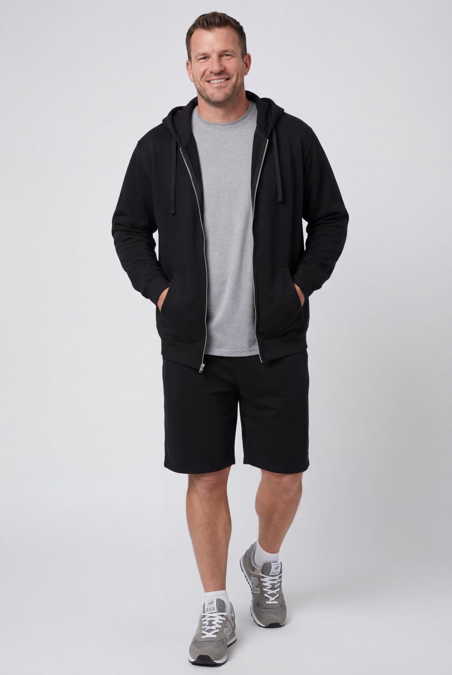 KingSize Mens Big & Tall Fleece Zip-front Hoodie Jacket product thumbnail 8