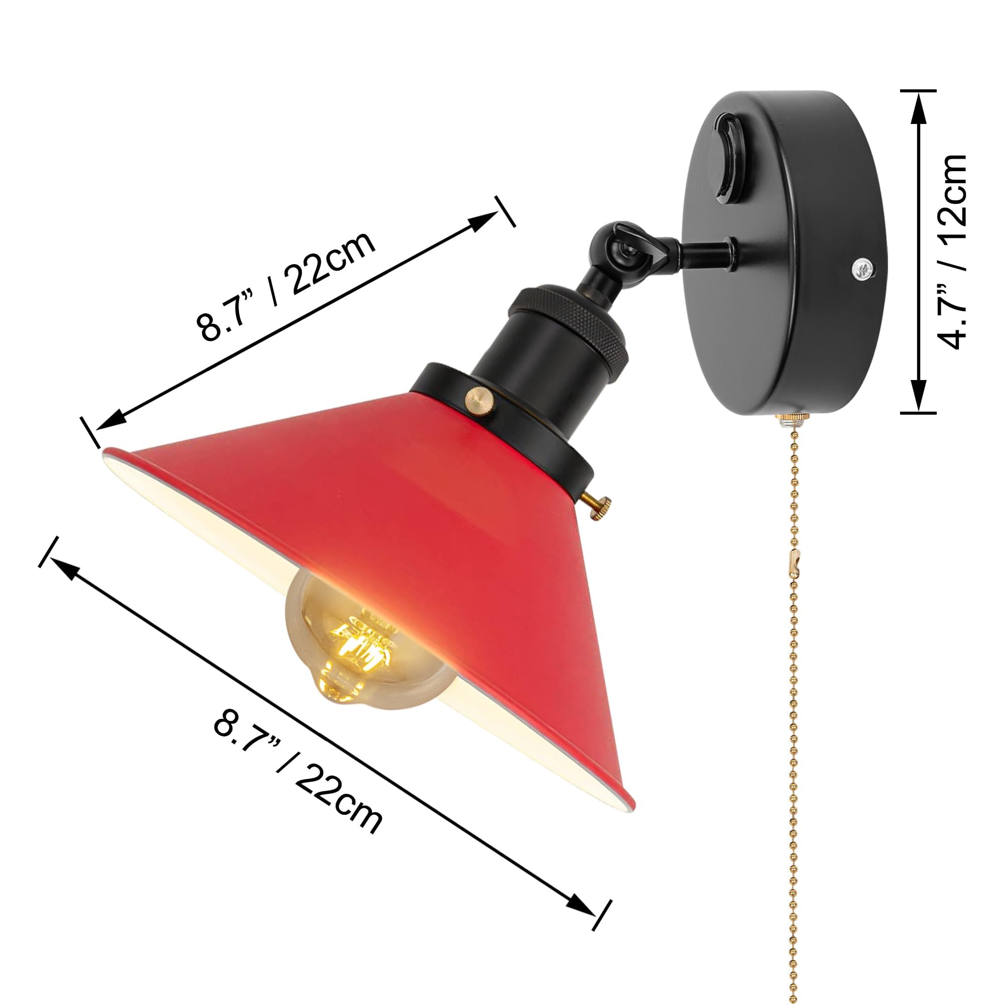 12V LED Leselampe Wohnmobil, 12V Dimmbar Wohnmobil Flexible Schwanenhals USB-Anschluss, Warmweiß Wandlampe Bettseite Fest verdrahtet Wandmontage für Boot Wohnwagen BD0173-R