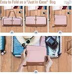 Lekesky Foldable Travel Duffel Bag for Women, 80L Large Duffle Bag with Separate Shoes Compartments & Straps, Carry On Weekend Bag for Women, Hospital, Overnight (Pink)