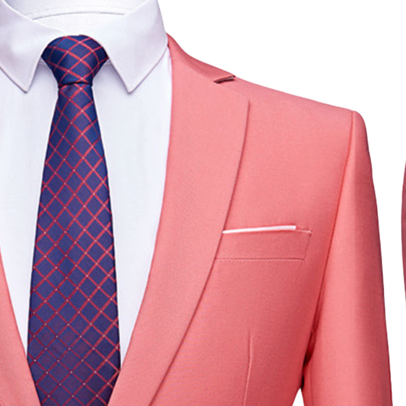 Completo da uomo con un bottone formale da matrimonio, per ballo di fine anno, elegante, vestibilità regolare, 2 pezzi