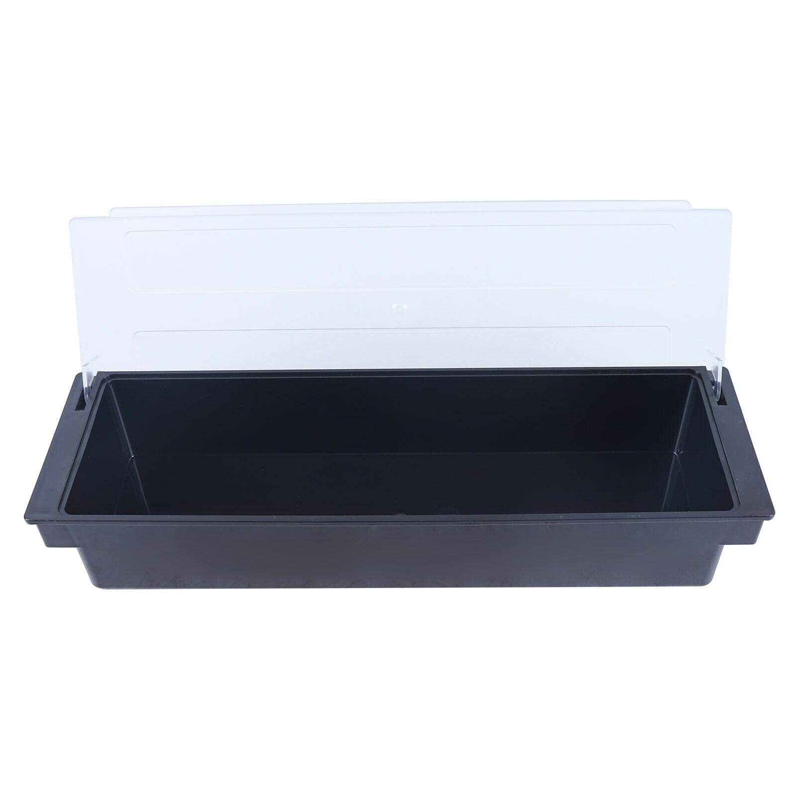 Contenitore Per Ingredienti Con Coperchio E Griglie Interne – 50x15x10 Cm, In ABS Alimentare, Per Buffet E Bar - 4