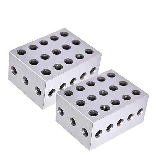 WFLNHB 2-3-4 bloques emparejados par 23 agujeros 2 3 4 precisión Machinist Set Up Blocks .0003 HRC 55-62