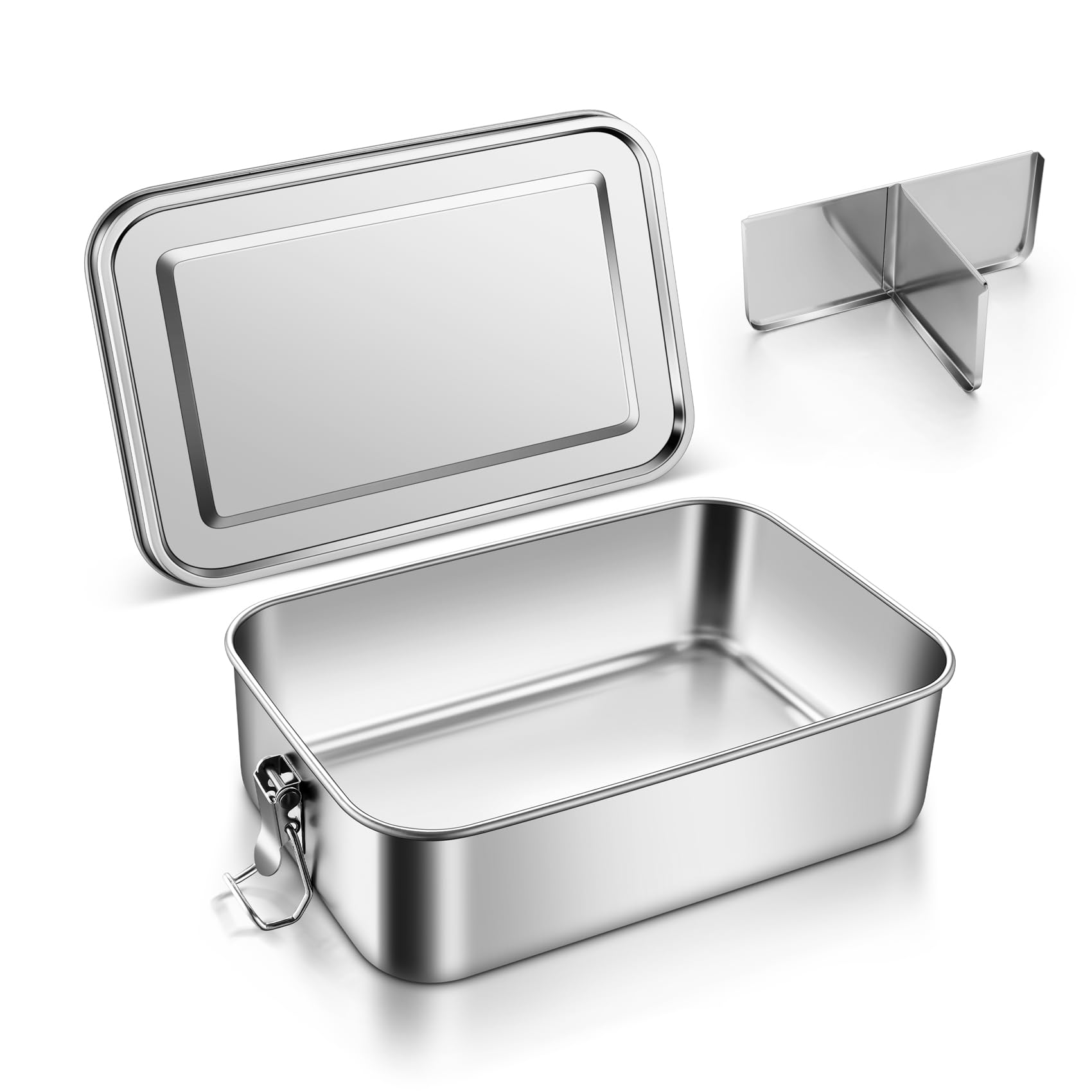 Onader Stainless Steel Lunch Box 850ml, Bento Box with Removal Compartment