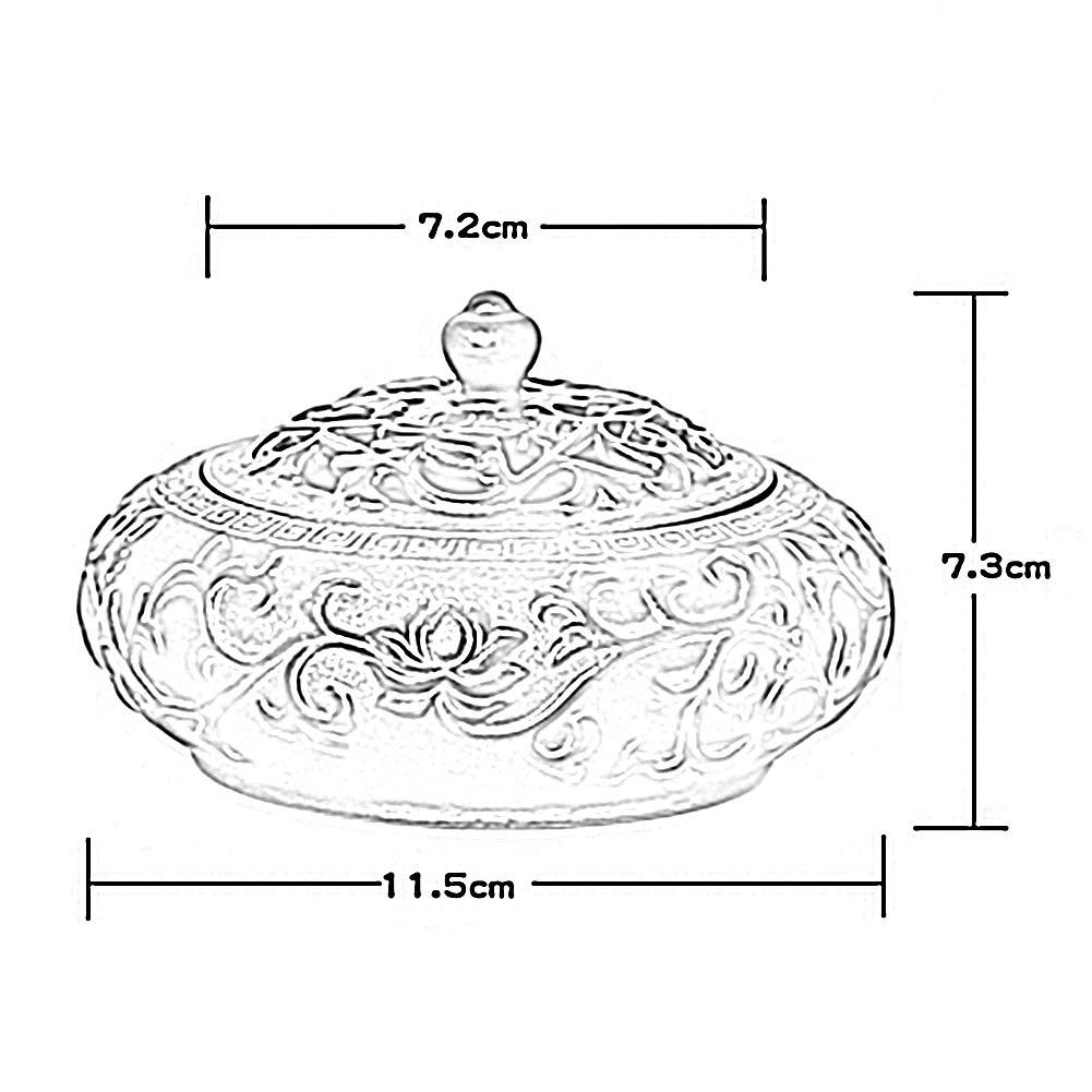 Brûleur d'encens en céramique Diffuseur de Parfum, Poêle Aromathérapie Antique Ustensiles Zen Ornaments Convient à Salon Espace de méditation Lieux de beauté comme Salon, Yoga, etc.