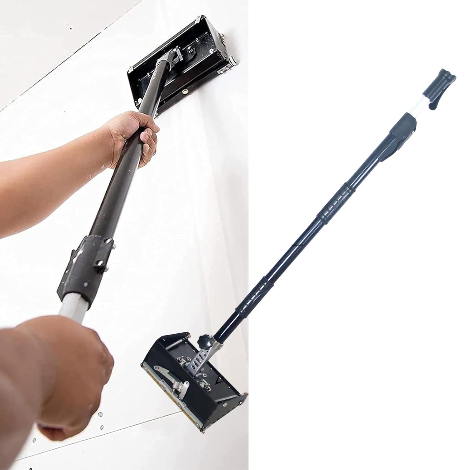 Barro profesional ajustable con mango extensible para acabado de paneles de yeso