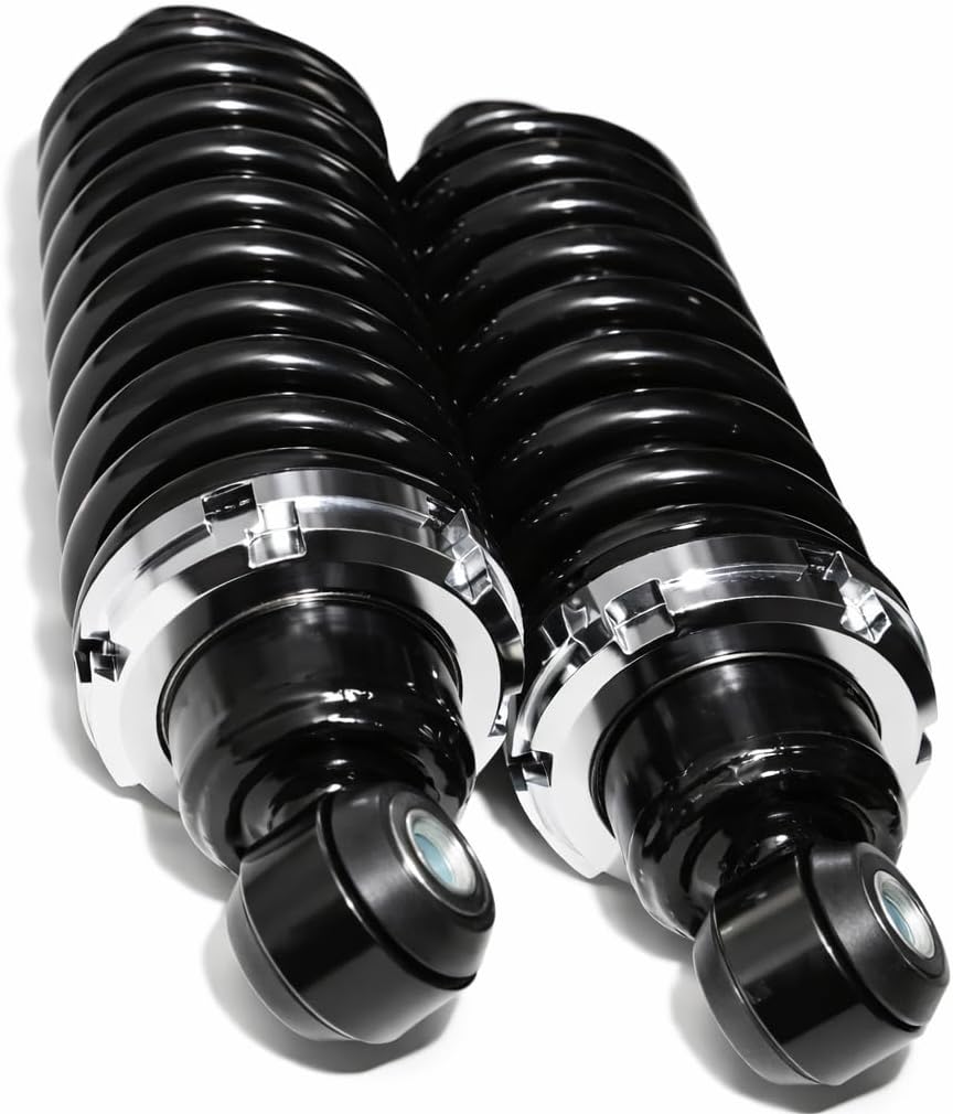 Rear Street Rod Coil Over Shock SET Black Coated Springs (Spring Rate:250)