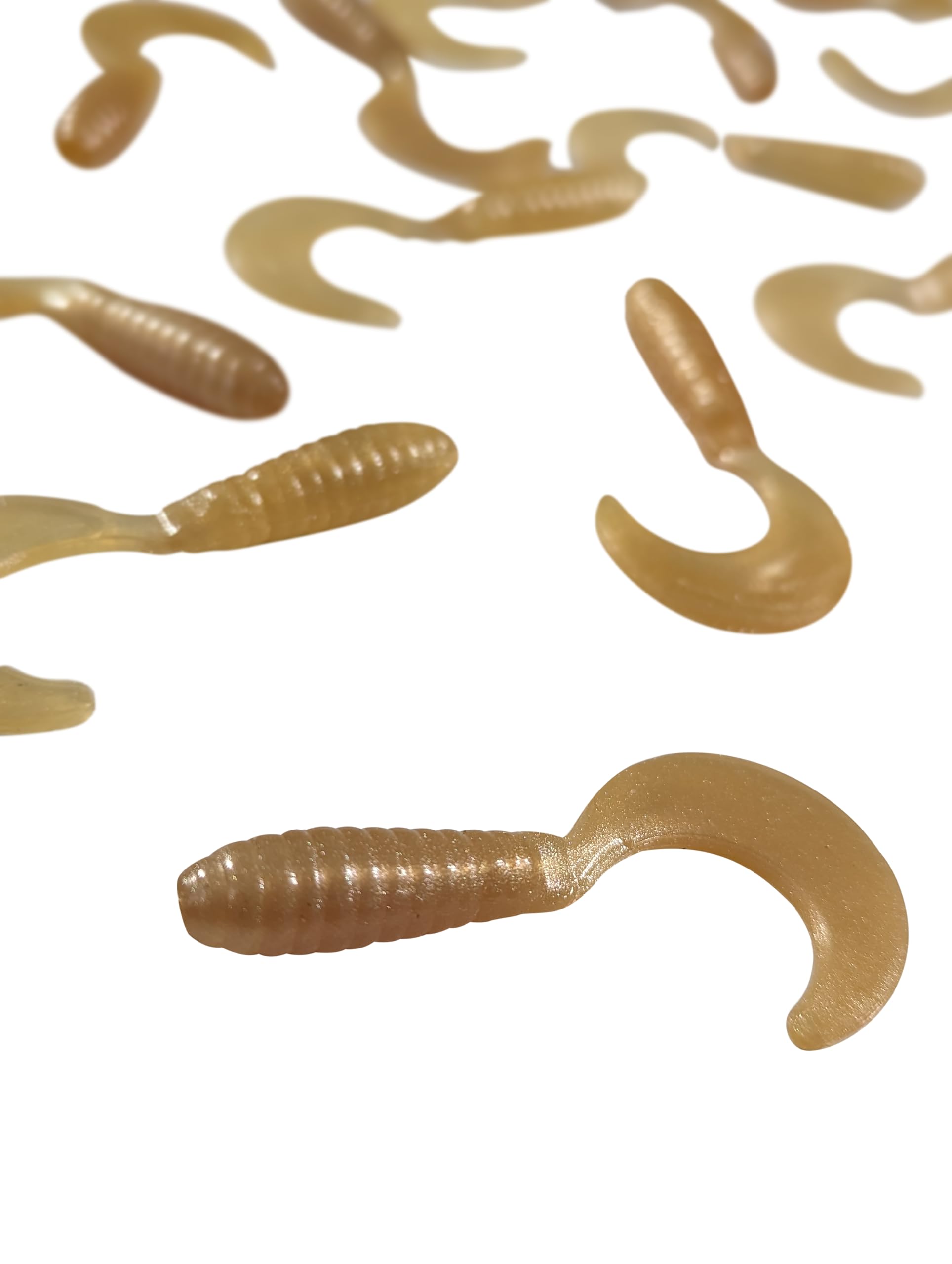 18x Pack of Megatail 3" Fishing Lures Soft Plastic Curly Tail Grubs