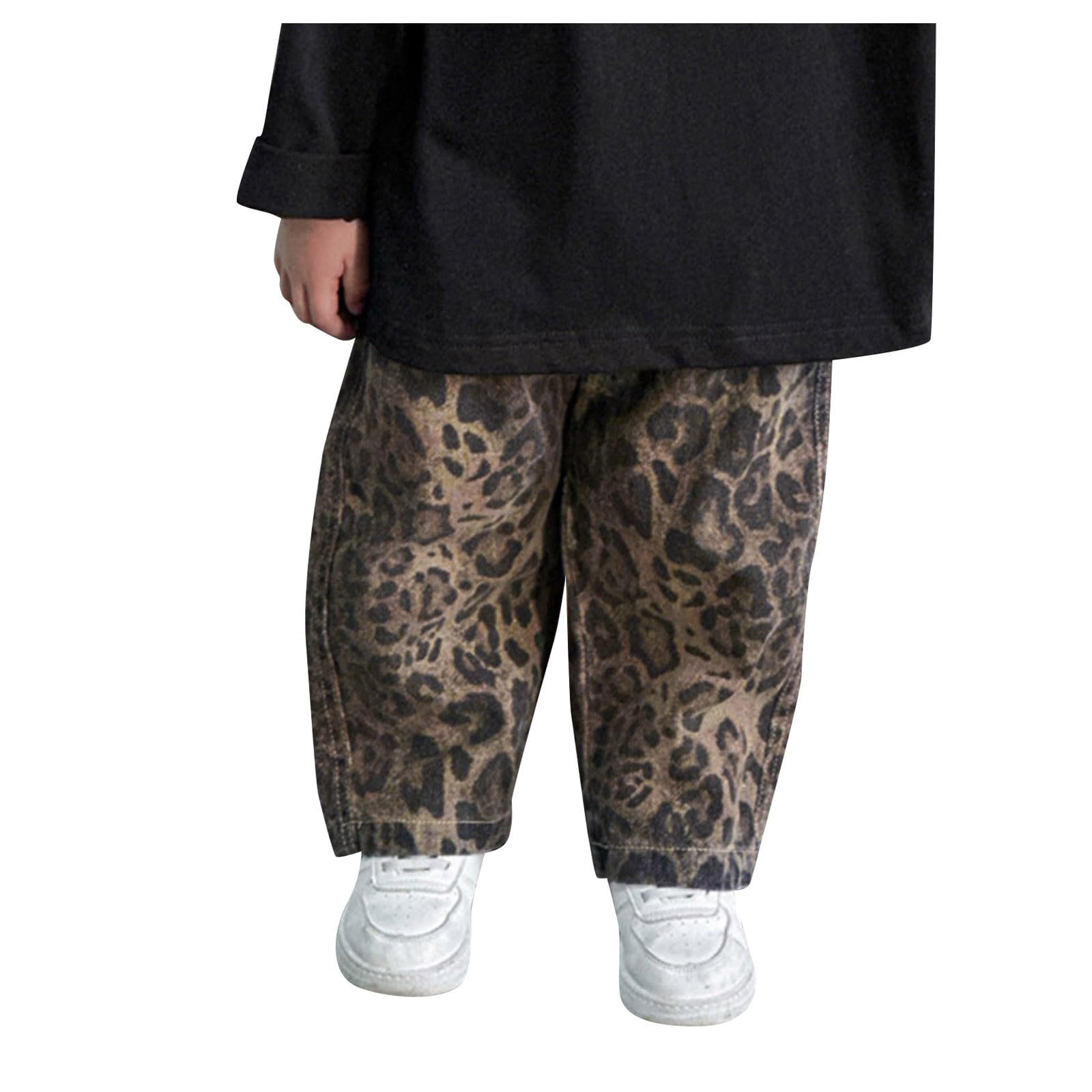 Genérico Pantalones Chandal Niño Pantalones Cargo de Moda para Niños con Cintura Elástica y Puños Confortables para Actividades Casuales de Primavera y Verano