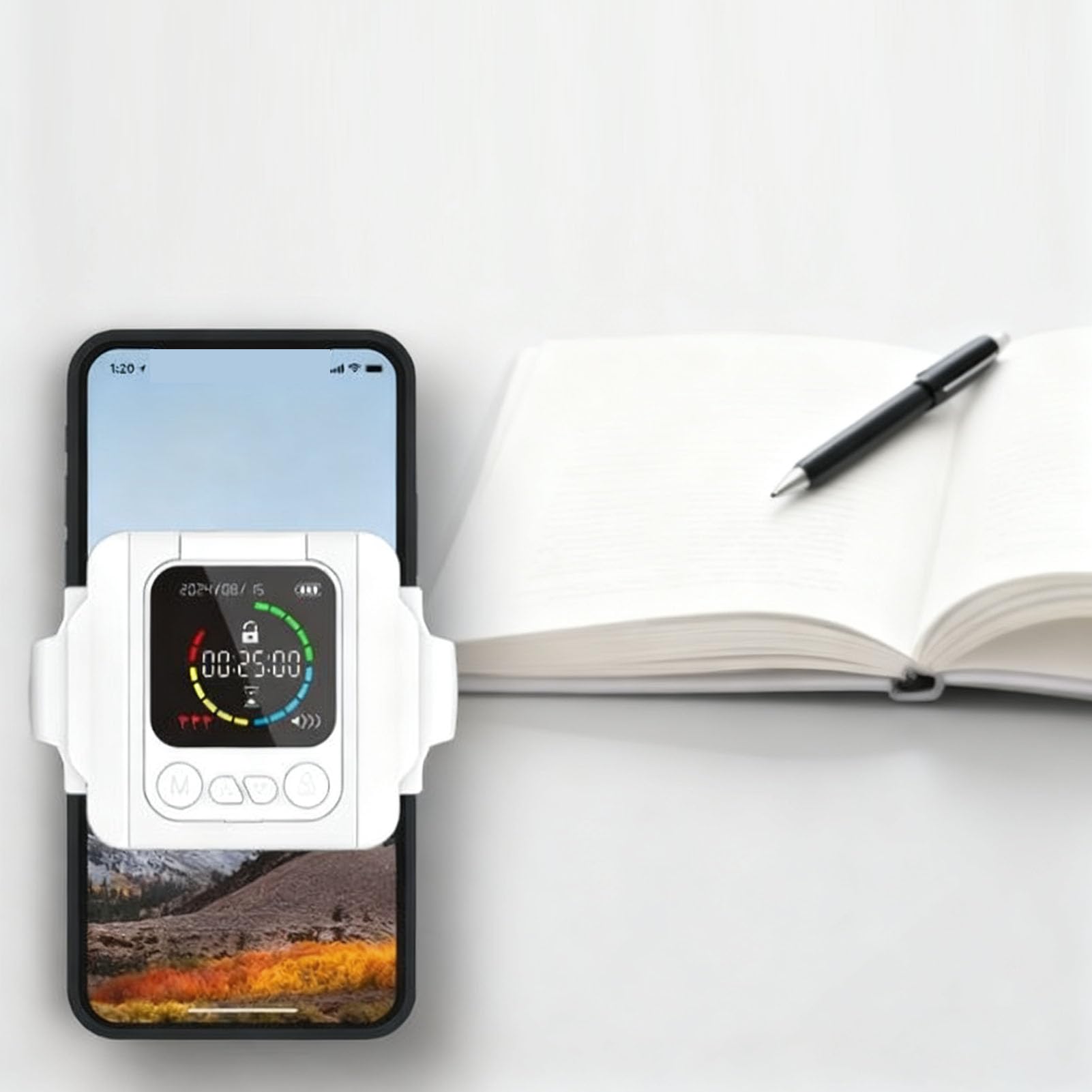 FILFEEL Bloqueo de Teléfono Móvil Dispositivo Temporizador de Autocontrol Portátil para Estudiantes y Profesionales – Programable – Casillero de Minutos para Teléfono Inteligente con Desbloqueo de