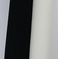 Vista 151 de KCS 2 piezas de tela de costura de algodón Aida de punto de cruz de 15 x 18 pulgadas (blanco antiguo, 14 unidades)