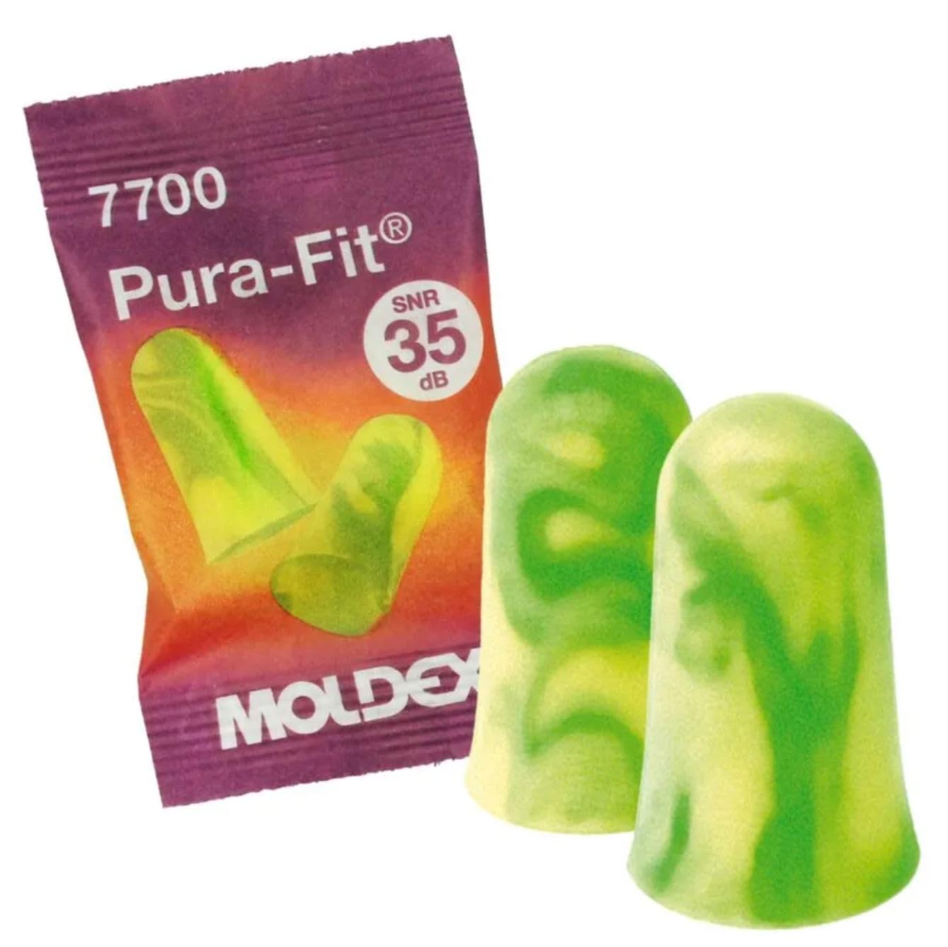 Moldex PuraFit 7700 Ear Plugs - 20 Pairs, SNR 35dB