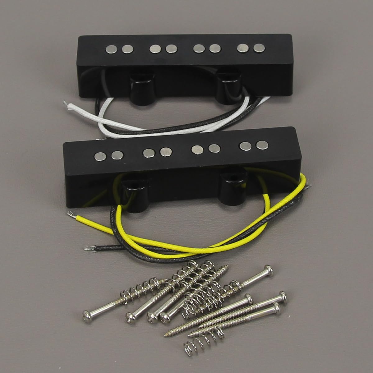 FLEOR Pickup JB Bass Alnico 5 Set pickup al manico e al ponte Misura 4 corde JB Bass Parte pickup per chitarra