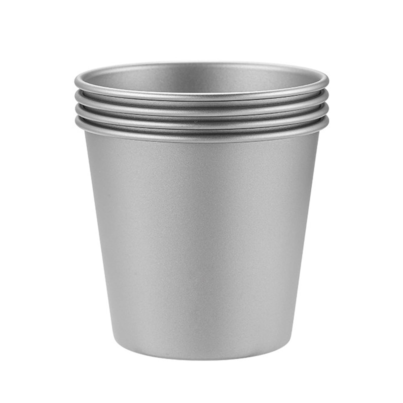 Eacam Tazza in Titanio Tazza da caffè Ti da Bere in Titanio a Parete Singola Viaggio Ti 200 Ml Interno Liscio Lavabile Lavastoviglie per (Set di tazze satinate)